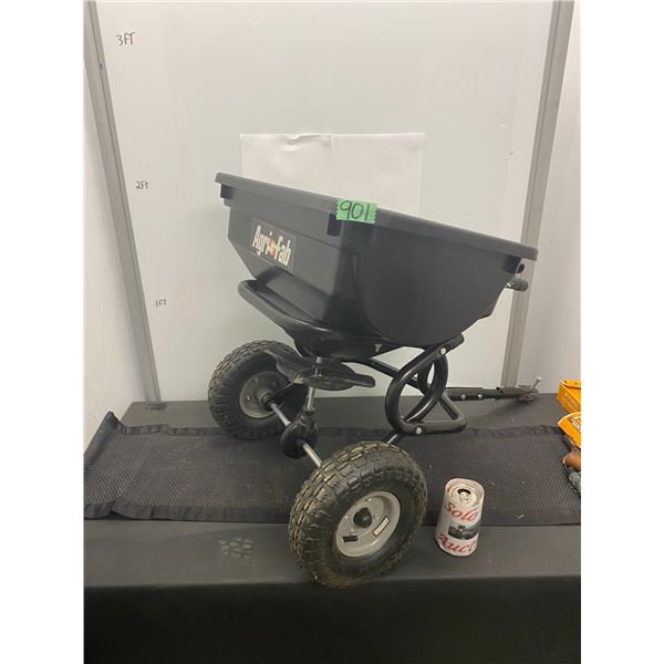 Garden cart attaches to your riding lawn mower or ATV