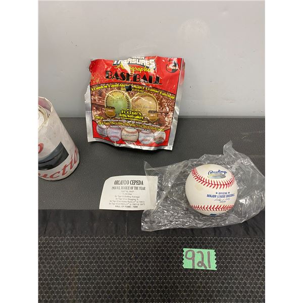 Rookie of the year collector's baseball