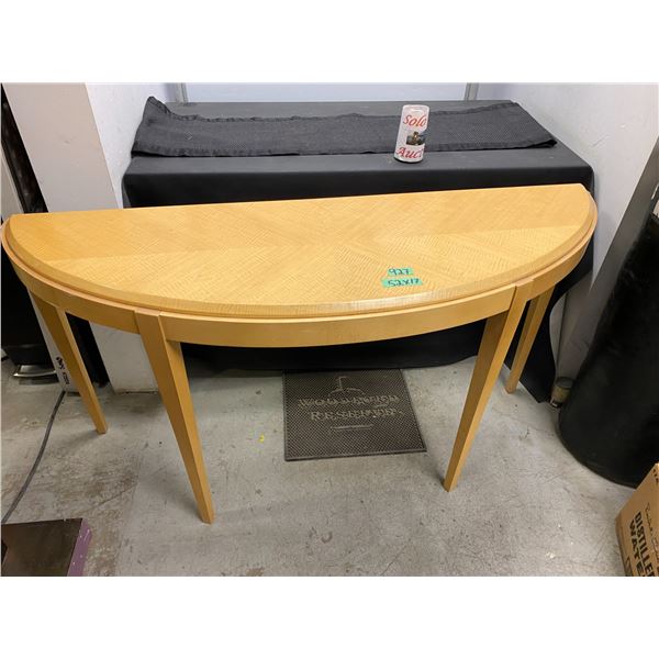 Accent table measures 52" x 17"