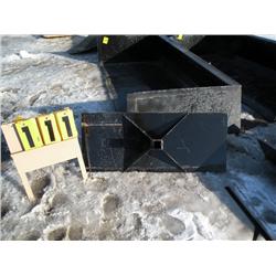 Skid loader receiver plate