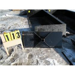 Skid loader receiver plate