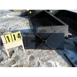 Skid loader receiver plate