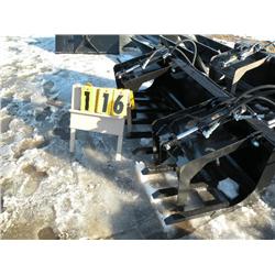 twin cylinder grapple bucket
