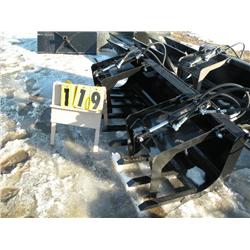 twin cylinder grapple bucket
