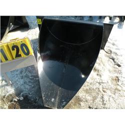 Skid loader U-blade
