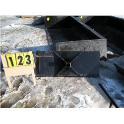 Skid loader receiver plate