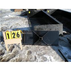 Skid loader receiver plate