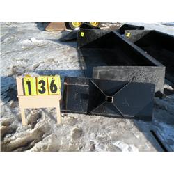 Skid loader receiver plate