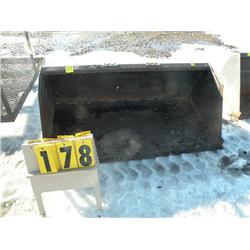 material bucket for skid loader