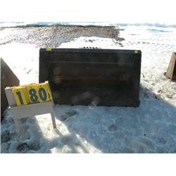 material bucket for skid loader