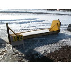 skid loader snow pusher