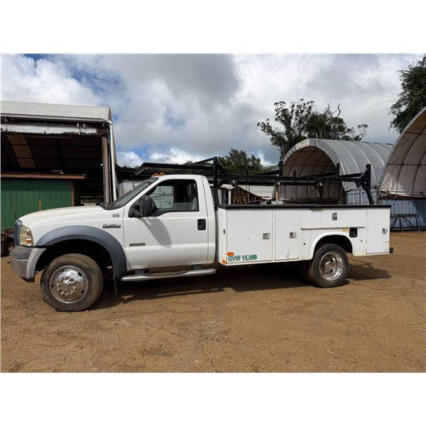2000 Ford F450 Diesel Truck with 12 Ft. Utility Bed (Starts & Runs – See Video)