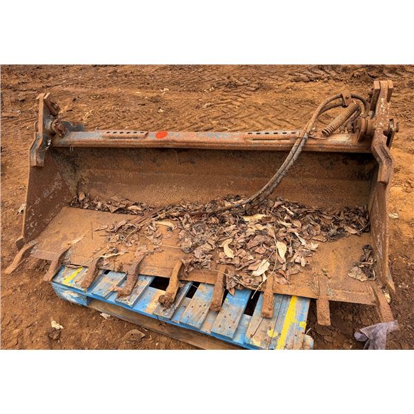 Machine Bucket Attachment w/ Teeth  65"W