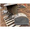 Image 1 : Qty 2 Machine Bucket Attachments w/ Teeth  33"W & 12"W