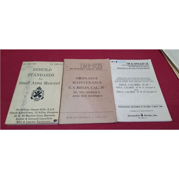 ORDANANCE MAINTENANCE U.S. RIFLES .30CAL M1, M1C, MAINTENANCE MANUAL FOR CALIBRER .30 M1,.30M1C, AND