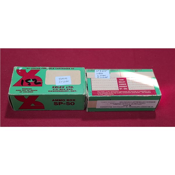 9MM LUGER XELEX LTD SP-50 QTY69 ROUNDS - NO SHIPPING ON THIS LOT