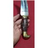 Image 12 : KIRPAN STYLE KNIFE WITH LEATHER GRIP AND BRASS HILT AND BUTT