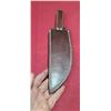 Image 14 : ASH 440C STEEL HUNTING BOWIE - CUSTOM MADE - BRASS GAURDS AND LEATHER SHEATH