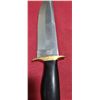 Image 8 : ASH 440C STEEL HUNTING BOWIE - CUSTOM MADE - BRASS GAURDS AND LEATHER SHEATH