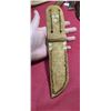 Image 18 : HAND MADE ANTLER/BONE HANDLE  - KNIFE - WITH HAND MADE SHEATH