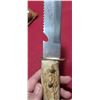 Image 8 : HAND MADE ANTLER/BONE HANDLE  - KNIFE - WITH HAND MADE SHEATH