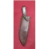 Image 14 : ASH 440C STEEL KNIFE WITH WALNUT HANDLE, BRASS GAURDS AND LEATHER SHEATH