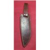Image 16 : ASH 440C STEEL KNIFE WITH WALNUT HANDLE, BRASS GAURDS AND LEATHER SHEATH