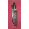 Image 17 : ASH 440C STEEL KNIFE WITH WALNUT HANDLE, BRASS GAURDS AND LEATHER SHEATH