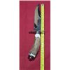 Image 13 : OJEDA BOWIE WITH ANTLER HANDLE AND ETCHINGS ON THE BLADE. COMES WITH SHEATH