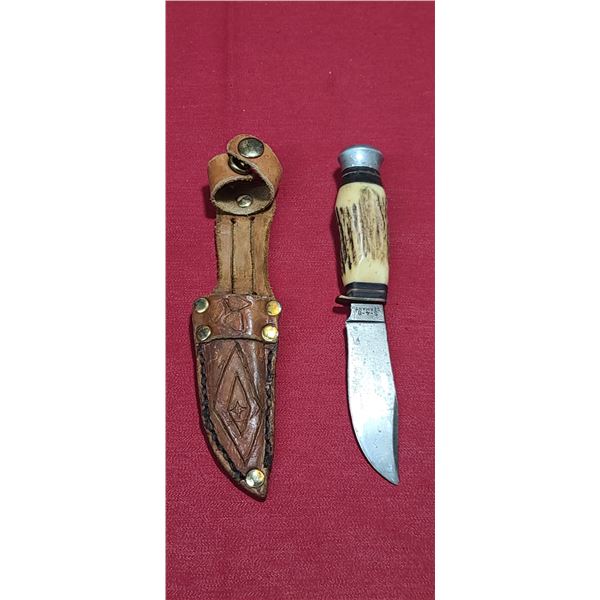 CSC S-4-B GERMANY KNIFE WITH ANTLER HANDLE\