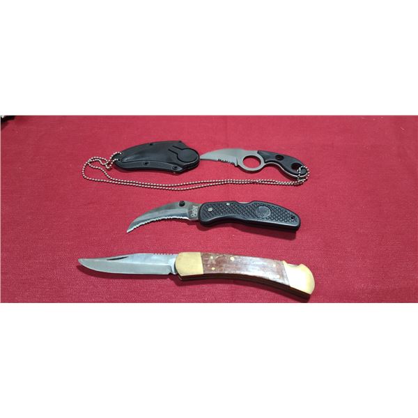 OLYMPIA AND TWO OUTDOOR CANADA, AND TWO OTHE KNIVES