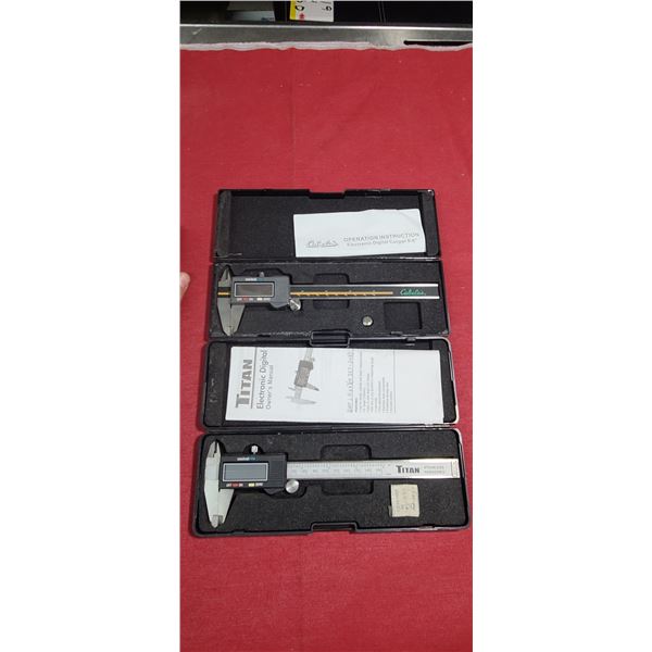 TITAN AND CABELA'S BRAND ELECTRONIC VERNIER CALIPERS