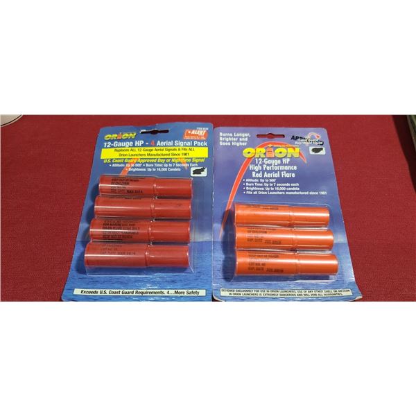 SEVEN PACK OF ORION AERIAL SIGNALS 12GA - NO SHIPPING ONT THIS LOT