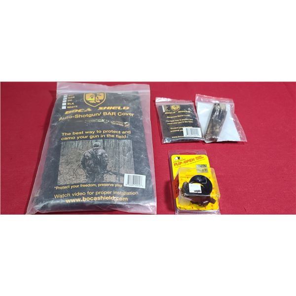 BOCA SHIELD AUTO-SHOTGUN/BAR COVER - RIGTH HNAD -NEOPRENE COVER AND BUTLER CREEK FLIP OPEN COVER