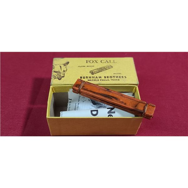 VINTAGE BURNHAM BROTHERS FOX CALL CLOSE RANGE