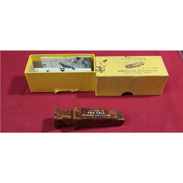 VINTAGE BURNHAM BROTHERS FOX CALL LONG RANGE