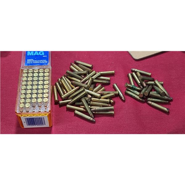 ROUGHLY 100 .22 WMR ROUNDS NO SHIPPING ON AMMUNITION