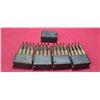Image 1 : 32 ROUNDS OF BLACK TIP (AP) 30-06 WITH FIVE M1 GARAND CLIPS NO SHIPPING ON AMMUNITION