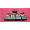 Image 2 : 32 ROUNDS OF BLACK TIP (AP) 30-06 WITH FIVE M1 GARAND CLIPS NO SHIPPING ON AMMUNITION