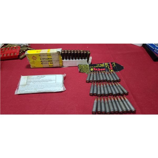 ASSORTED .7.62 X 39 NO SHIPPING ON AMMUNITION