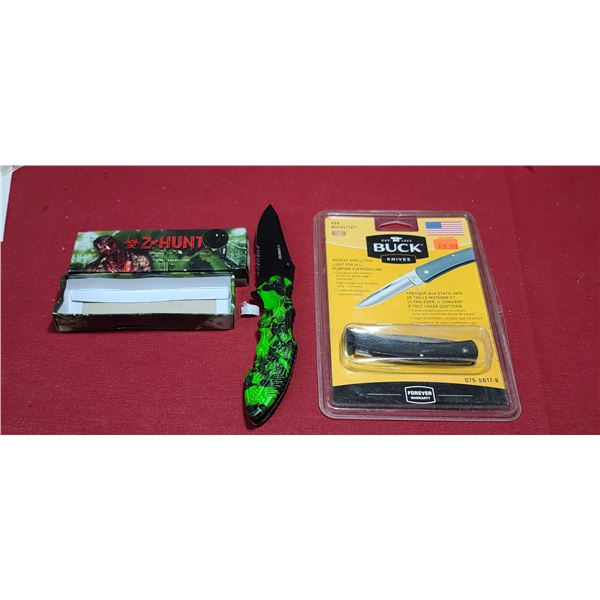 BUCK - BUCKLITE KNIFE AND Z HUNTER 440 STAINLESS STEEL KNIFE