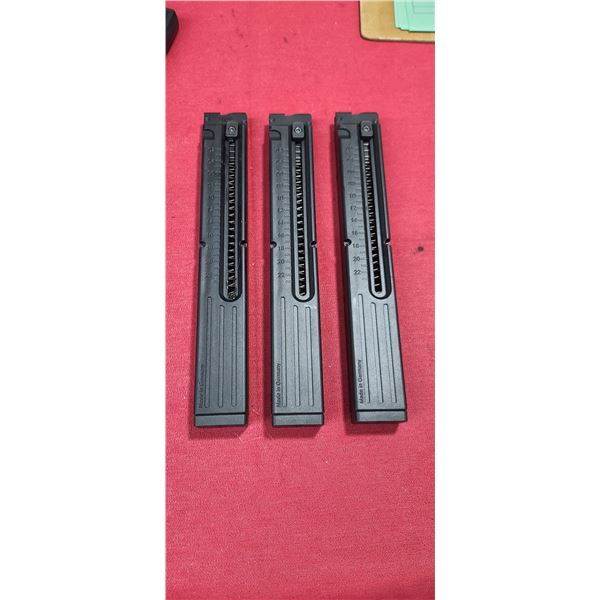THREE GSG MP40 .22LR 23 ROUND MAGAZIE - MADE IN GERMANY