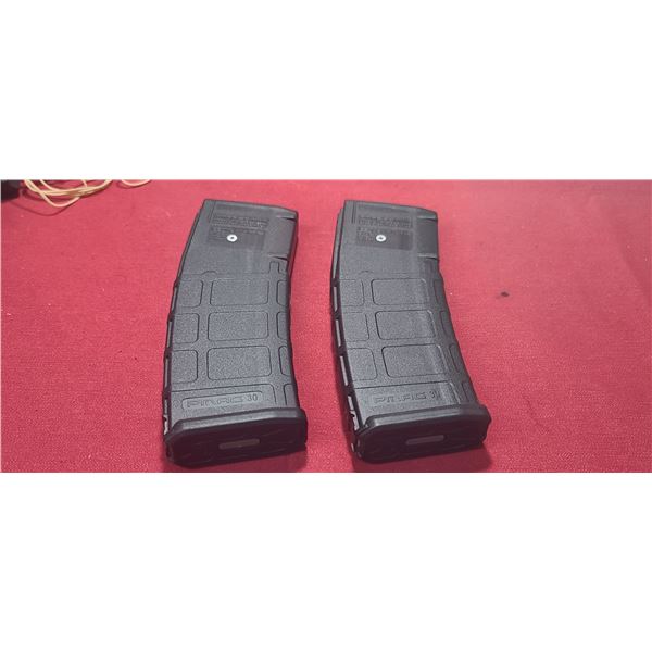 TWO 5.56X45MM PMAG FOR AR/M4 -PINNED AT5
