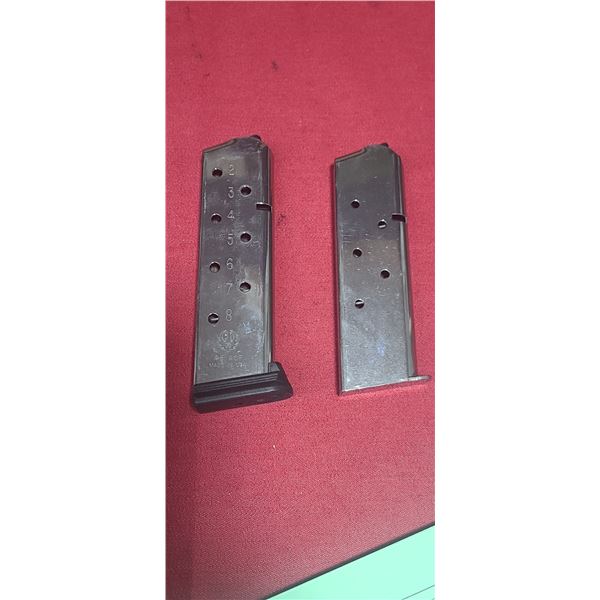 TWO RUGER .45ACP MAGAZINES