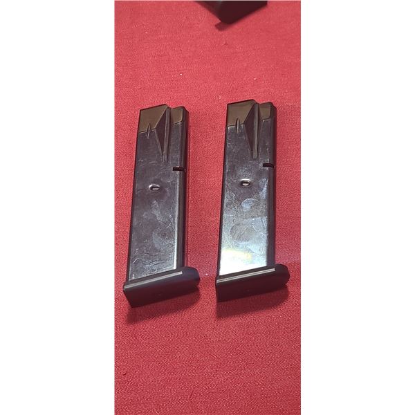 TWO MEC-GAR M9 9MM MAGAZINES