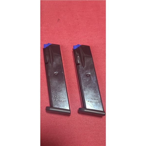 TWO CZ -75-9MM MEC-GAR MAGAZINES