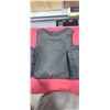 Image 6 : KEVLAR VEST - MARKED L4 - NO OTHER INFO - RATING AND AGE UNKNOWN - MATERIAL HAS CUT IN FRONT