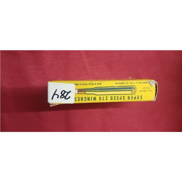 FULL BOX OF VINTAGE WINCHESTER SILVERTIP AMMO NO SHIPPING PAL REQD