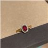 Image 3 : Gold Ring with Ruby Center
