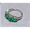 Image 1 : 18K Gold Emerald Band Ring